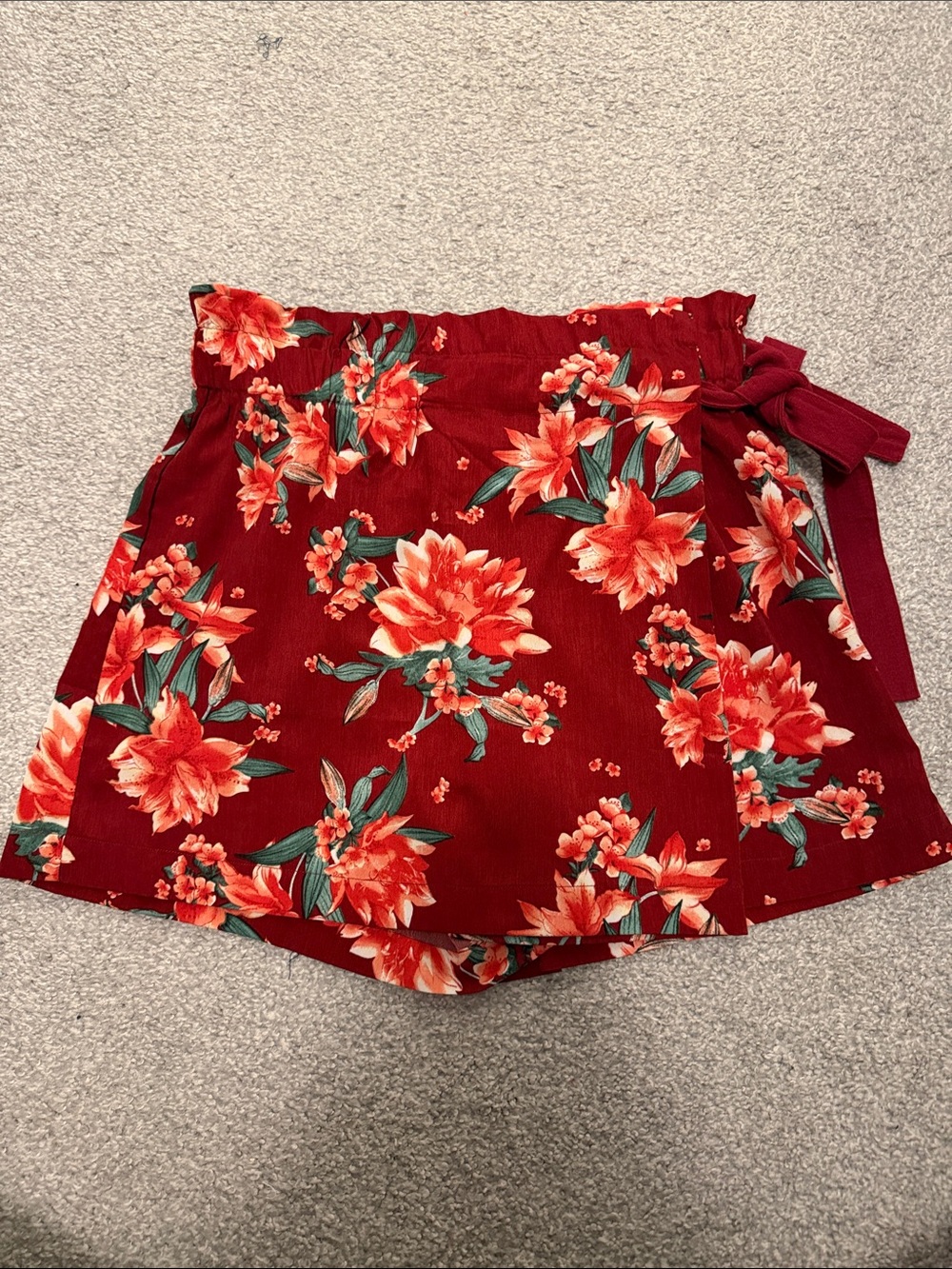 Floral Tie-Waist Skort